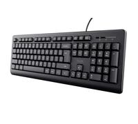 TRUST Primo Teclado USB QWERTY Inglã‰S DE EE. UU. Negro