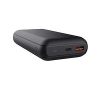 Trust Redoh Batería Externa Carga Rapida 20W 20000mAh, PD 18W USB-C, QC 3.0 USB, 50% Plástico Reciclado, Cable Incluido, Power Bank Cargador iPhone, iPad, Samsung, Xiaomi, Tablet - Negro