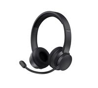 Trust Roha II Cascos Inalámbricos Bluetooth con Micrófono ENC, Negro | On Ear, Micrófono Cancelación de Ruido, Auriculares Recargable para Ordenador Portátil
