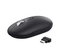 Trust Seron Ratón Inalámbrico con Desplazamiento Rápido y Horizontal, Bluetooth + 2.4GHz, Mouse Silencioso Multidispositivo Recargable, 85% Plástico Reciclado, PC Ordenador Portátil Mac, Negro