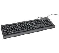 Trust Taro - Teclado USB con cable QWERTY italiano con cable para ordenador/ordenador portátil/portátil, Mac/Windows, cable de 1,8 metros, resistente a líquidos, ergonómico, color negro