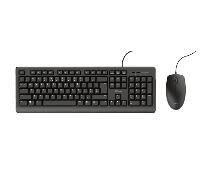 Pack Teclado Trust Primo QWERTY Español Alámbrico Perfil Bajo Negro + Ratón Ambidiestro
