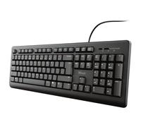 Trust teclado tk-150 silent uk, tamaño completo, teclas silenciosas,