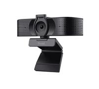 Trust Teza 4K Ultra HD Webcam, 3840x2160, 2 Micrófonos y Enfoque Automático, 30 FPS, USB Plug & Play, Cámara Web para Teams, Zoom, Skype, Portátil, Ordenador, Mac - Negro