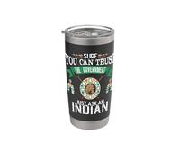 Trust The Government Just Ask An Indian Native American Day Vaso térmico de acero inoxidable de doble pared