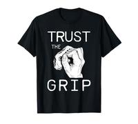 Trust The Grip Rock Climbing Gráfico Boulder Cita Diseño Camiseta