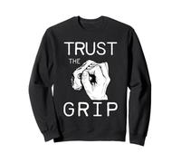 Trust The Grip Rock Climbing Gráfico Boulder Cita Diseño Sudadera