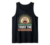 Trust The Groundhog Day Predicción Marmot Camiseta sin Mangas