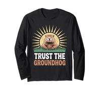 Trust The Groundhog Day Predicción Marmot Manga Larga