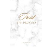 Trust the process: Aesthetic White Marble Notebook | Daily Notes 2026 | Lined Journal 6×9
