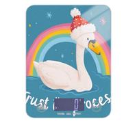 Trust The Process Swan - Báscula de cocina portátil de 11 libras/0 18 onzas, 5 kg/5 g, báscula digital con 4 unidades para Keto Keto (pilas no incluidas)