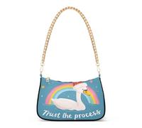Trust The Process Swan - Bolso cruzado para mujer, diseño de cisne