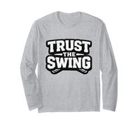 Trust The Swing Golf Buddies Citas de Golf Vibe Golfers Manga Larga