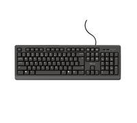 Trust tk-150 teclado oficina usb qwertz alemán negro
