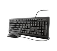 Trust TKM-250 teclado Ratón incluido Universal USB Español Negro