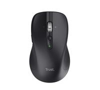 Trust Treva Ratón Inalámbrico con Desplazamiento Rápido y Horizontal, Bluetooth + 2.4GHz, Mouse Silencioso Multidispositivo, 85% Plástico Reciclado, PC Ordenador Portátil Mac, Negro