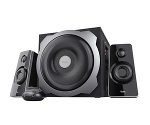 Trust Tytan 2.1 Sistema de Altavoces con con Subwoofer 120 W, Negro | Altavoz Alámbrico, Speaker para PC, Ordenador Portátil, Smart TV, Smartphone, Tableta