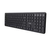 Trust Teclado inalámbrico Vaiya – Bluetooth+2.4 GHz, multi-dispositivo, batería recargable, Negro