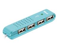 Trust Vecco 480 Mbit/s - Concentrador (480 Mbit/s, Windows 7, Vista / XP. Mac OS X 10.5, 25 g, 65 g, 133 x 45 x 177 mm, 4 port USB 2.0 hub. User’s guide.)