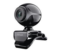 Trust webcam con microfono exis usb2.0 con pinza ajustable negra / plata