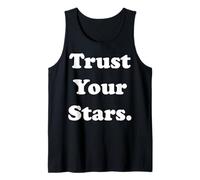 Trust Your Stars Inspirational Cosmic Message Camiseta sin Mangas