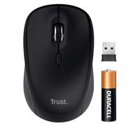 Trust Yuki Ratón Inalámbrico Silencioso Bluetooth + 2.4GHz con Batería, Mouse Compacto Multidispositivo para Diestros y Zurdos, 75% Plástico Reciclado, PC Portátil Windows iOS Android Mac