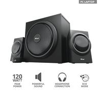 Trust Yuri conjunto de altavoces 60 W Universal Negro 2.1 canales De 1 vía 15 W
