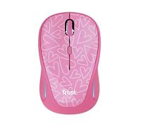 Trust Yvi FX - Ratón óptico inalámbrico Iluminado, Rosa