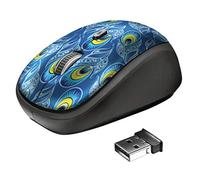 Trust Yvi Wireless Peacock Mouse 23388 (óptico; 1600 DPI; color azul)