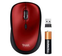 Raton Trust Yvi+ Optico Inalambrico Eco 4 Botones 800/1600 Dpi Usb 2.0 Color Rojo