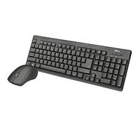 Trust Ziva - Teclado y ratón inalámbricos, Layout español, Negro