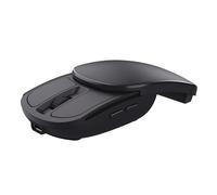 Trust Zylo Ratón Inalámbrico Plegable con Microrreceptor USB-C, Negro