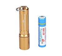 TrustFire MinI-06 Mini LED Linterna 90 lúmenes con llavero batería AAA recargable - dorado