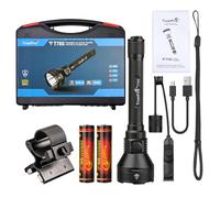 TrustFire T70S Linterna LED potente profesional, linterna de caza 2350 lúmenes, linterna táctica militar eléctrica, recargable por USB, linternas de alta potencia, para caza, rescate, emergencia