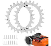 TRUSTLIONTEK Mejora de tracción para robot cortacésped Picos, compatible con robots cortacésped Worx S/M - Acero galvanizado - Tamaño de la rueda 205 mm.