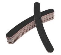TRUSTTWO 10 unids/lote Black Curved Nail Files Buffer Nail Art Manicure Pedicure 100/180 Herramientas de pulverizador de pulido al por mayor Alta cantidad The New