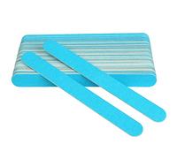 TRUSTTWO 100 unids Archivo de madera de doble cara Archivos de uñas profesional Fuerte papel de lija lineado de uñas herramienta de pulido manicura Nail Buffer Block The New (Color : Blu)