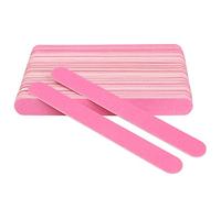 TRUSTTWO 100 unids Archivos de uñas de papel de lija de madera 180/240 Rosa Nail File Filmer Limpaper Lima A Ongle Grueso Nail Glitter Grising Buffers The New
