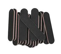 TRUSTTWO 20 unids mini archivo de uñas negro borde recto lijado buffer block file de uñas 100/180 mini manicure pedicure herramientas conjunto 88mm The New