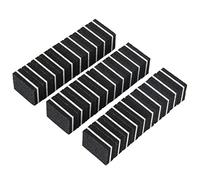 TRUSTTWO 20pcs / lote Mini cuadrado Archivo de uñas lineado 100/180 Grit Black Sponge Gel Polish Block Bulfing Files Lavable Manicure Herramientas The New