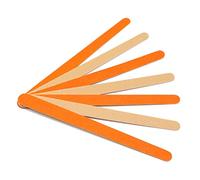 TRUSTTWO 50 unids Archivo de uñas de madera Tampón de uñas de madera delgado 180/240 Lado doble Papel de lija Bajo Bajo Bloqueo Manicura Color naranja Pro Lima A Ongle The New