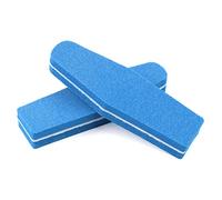 TRUSTTWO 50 unids Mini esponja uñas Archivo de arte Diamante Bloque de búfer de doble cara 100/180 Tiras de lijado Tiras de amortiguamiento Herramientas de salón de manicura The New (Color : Blu)