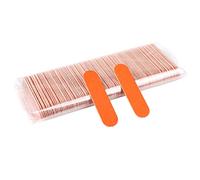 TRUSTTWO 500 unids Mini archivo de uñas Papel de lija de madera Búfer Archivos de lijado Búfer de madera Nail Polish Manicure Professional Nail Care Herramientas de cuidado The New (Color : Oranje)