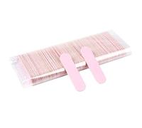 TRUSTTWO 500 unids Mini archivo de uñas Papel de lija de madera Búfer Archivos de lijado Búfer de madera Nail Polish Manicure Professional Nail Care Herramientas de cuidado The New (Color : Roze)