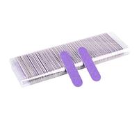 TRUSTTWO 500 unids Mini archivo de uñas Papel de lija de madera Búfer Archivos de lijado Búfer de madera Nail Polish Manicure Professional Nail Care Herramientas de cuidado The New (Color : Purple)