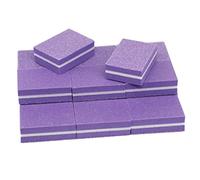 TRUSTTWO Bloque de tampón de uñas púrpura 200pcs Arte de uñas Arte de Nail Sponge Doble Side Side Nailfiles Compatible con Manicure Multying Nail Art Tool Compatible con Gel Polish The New