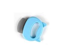 TRUSTTWO Remoción peine limpieza mascota suministros for perros aseo gato peines de dientes fino mascota perro cepillo gato asequipando herramienta de oreja forma de cabello The New (Color : Blu)