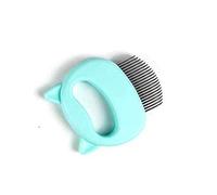 TRUSTTWO Remoción peine limpieza mascota suministros for perros aseo gato peines de dientes fino mascota perro cepillo gato asequipando herramienta de oreja forma de cabello The New (Color : Green)