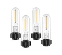 TrustWheel Bombillas de Repuesto de Luz Solar para Jardín al Aire Libre - DC 3V 0,5W Bombillas de Repuesto de Luz Solar Blanco Cálido 3000K para Camino, Patio, Césped, Paisaje (4-Paquete)