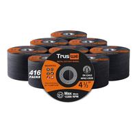Truswe Paquete de 416 ruedas de corte - Rueda de corte de metal y acero inoxidable de 4 1/2 pulgadas para amoladora angular, disco de corte ultrafino